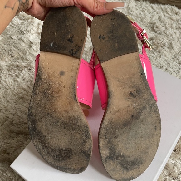 Neon Pink Versace Sandals - Picture 5 of 7